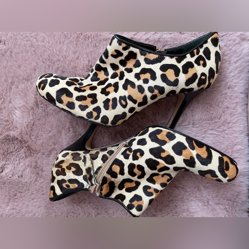 Cole Haan Leopard Booties